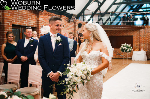 White Rose and Orchid bridal bouquet.