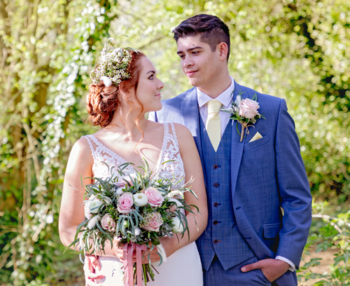 Bridal bouquets.