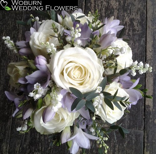 Fragrant Rose, Lilly of the Valley and Freesia bouquet.