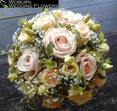 Rose, Gypsophillia and Lizzianthus bouquet.